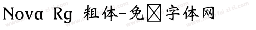 Nova Rg 粗体字体转换